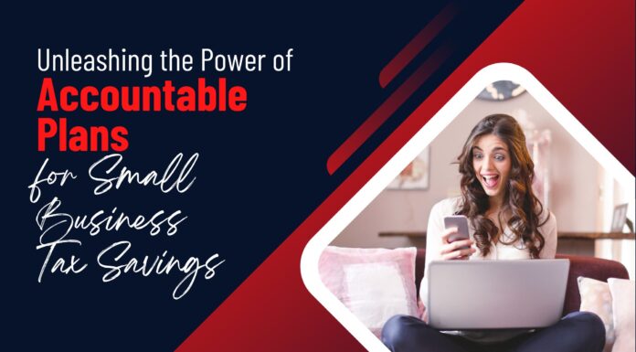 Unleashing the Power of Accountable Plans for Small Business Tax Savings Businessperson working on a laptop