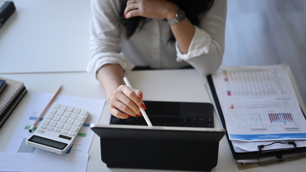 Businesswoman devising tax plan involving her children