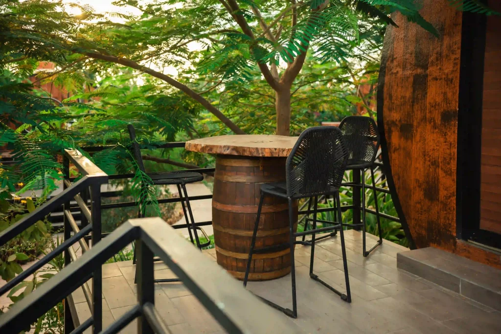 Front porch of a short-term rental home